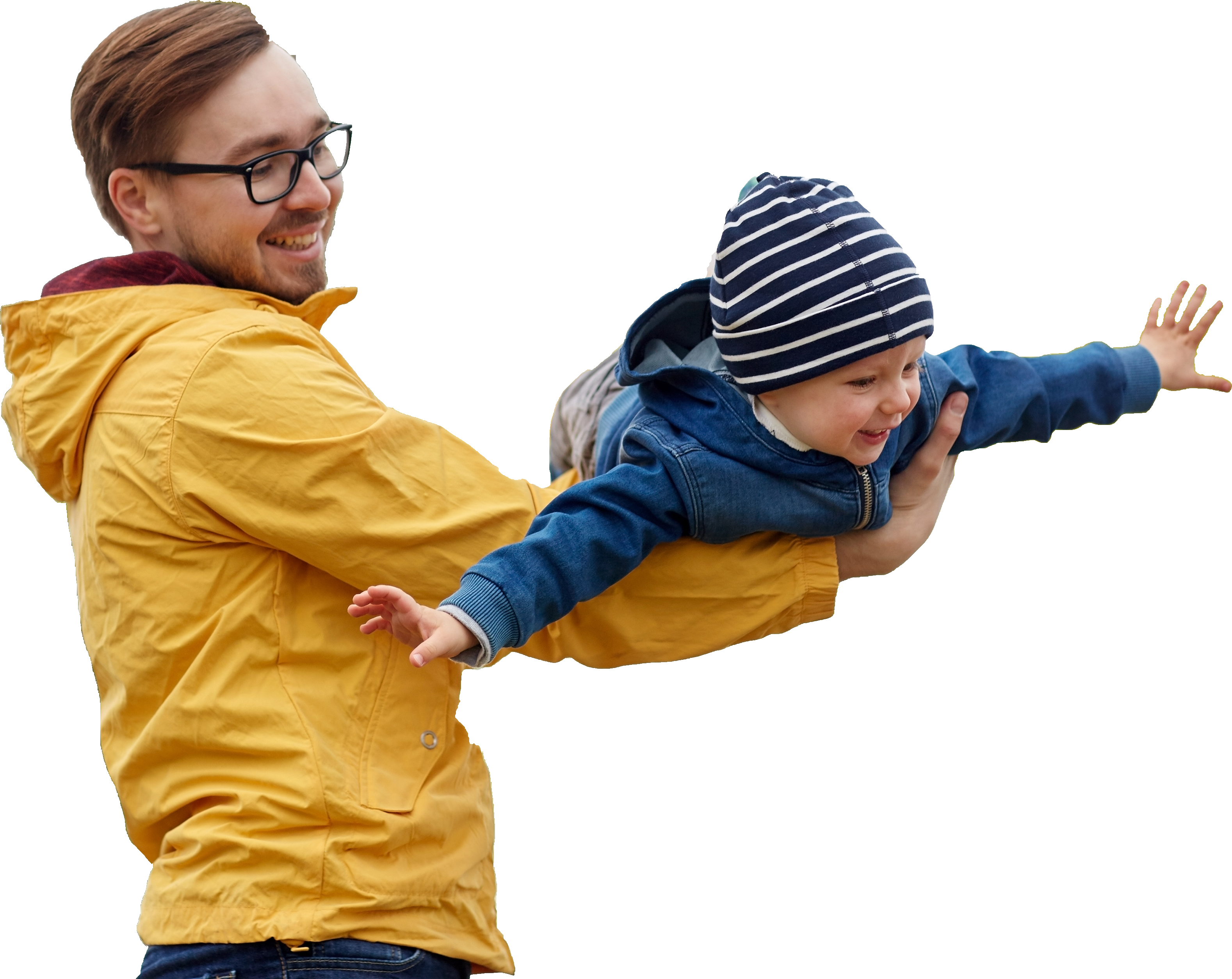 Father playing with his son